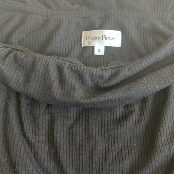 Revolve Privacy Please off the Shoulder Black Bodysuit - Picture 2 of 3